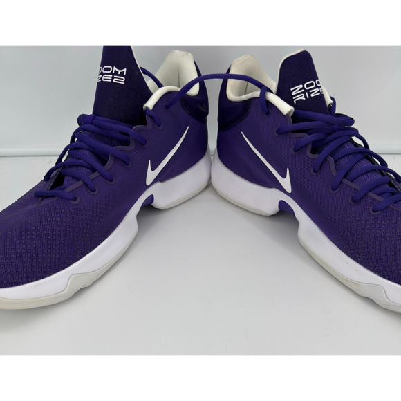 Nike Zoom Air Rize II TB CZ5023-500 Purple and White Athletic Sneakers Size 16 - Picture 9 of 12